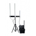 Portable easy to install Anti-Drone UAV 120W Jammer up to 2500m